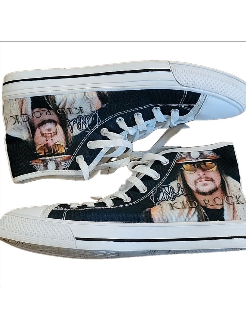 Kid Rock Ladies Canvas High Top Sneakers Size 9
